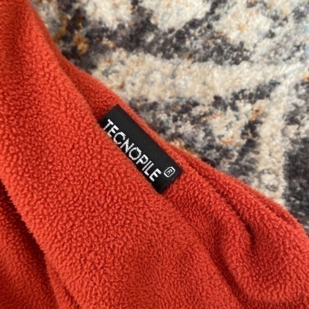 Jack Wolfskin‎ Orange Fleece 3/4 Zip Pullover Sweater - Picture 8 of 10